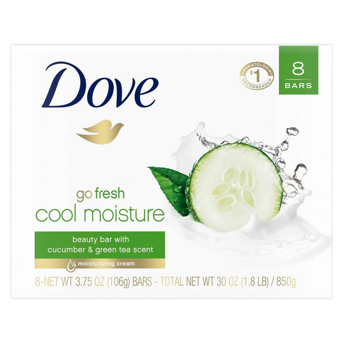 Dove Cool Moisture Beauty Bar Soap Cucumber & Green Tea - 3.75oz/8ct
