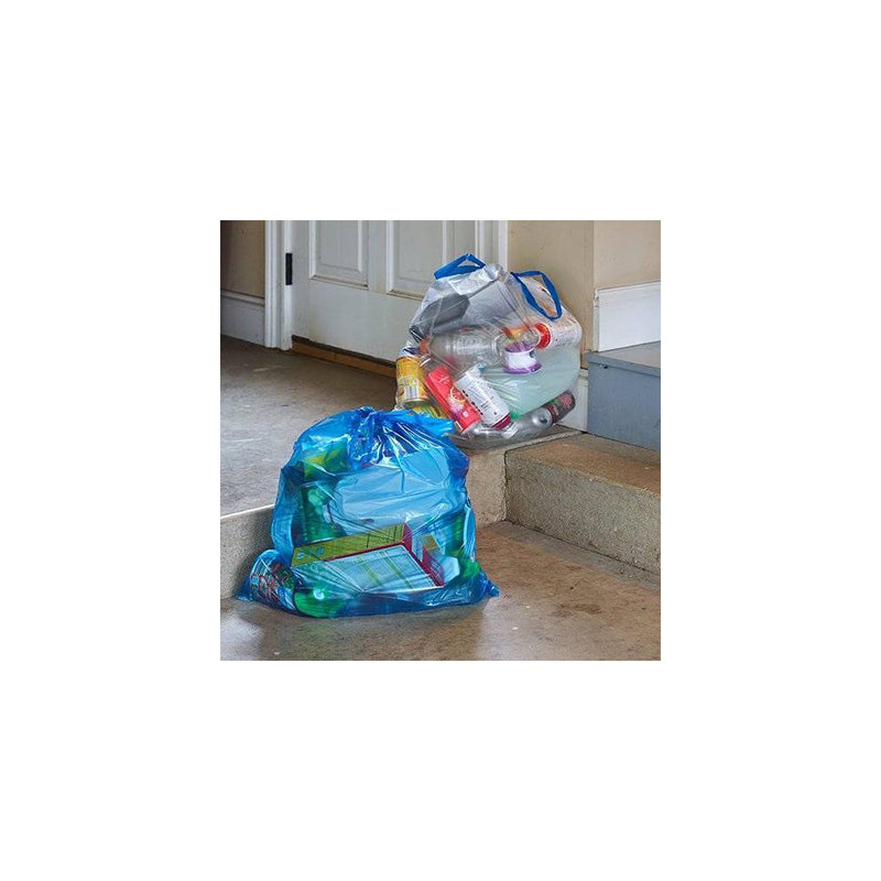 Hefty Recycling Blue Tall Kitchen Drawstring Trash Bags - 13 Gallon - 60ct