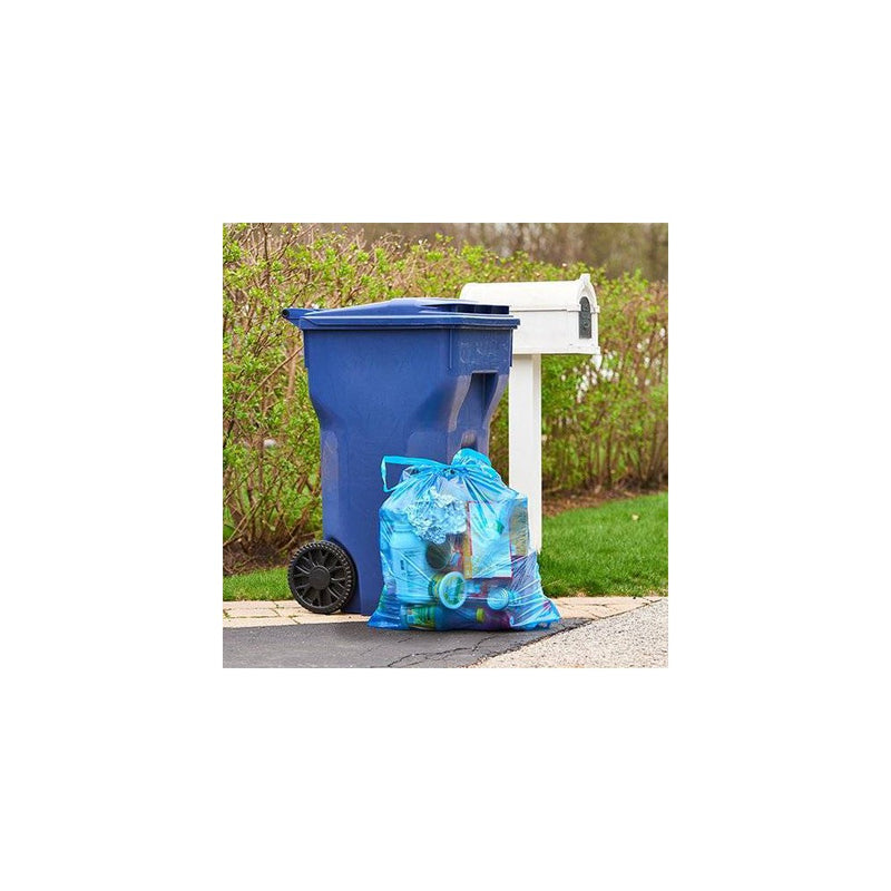 Hefty Recycling Blue Tall Kitchen Drawstring Trash Bags - 13 Gallon - 60ct