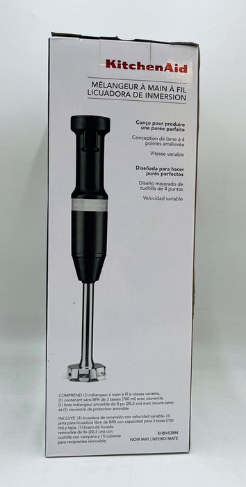 KitchenAid Variable-Speed Hand Blender - KHBV53 - Matte Black