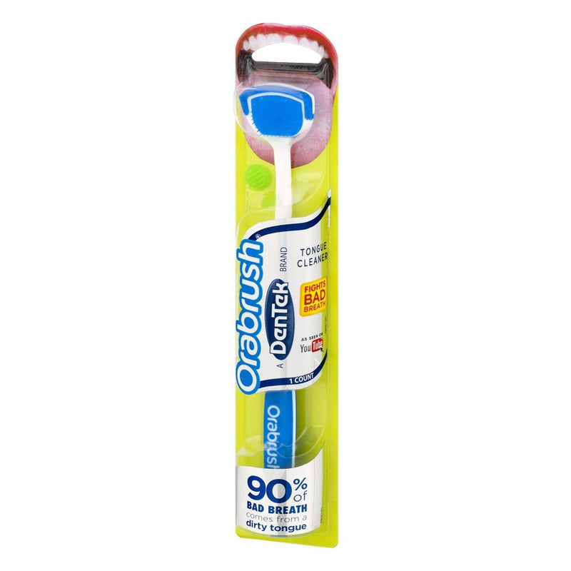 Orabrush Tongue Cleaner by DenTek Helps Fight Bad Breath - 1ct