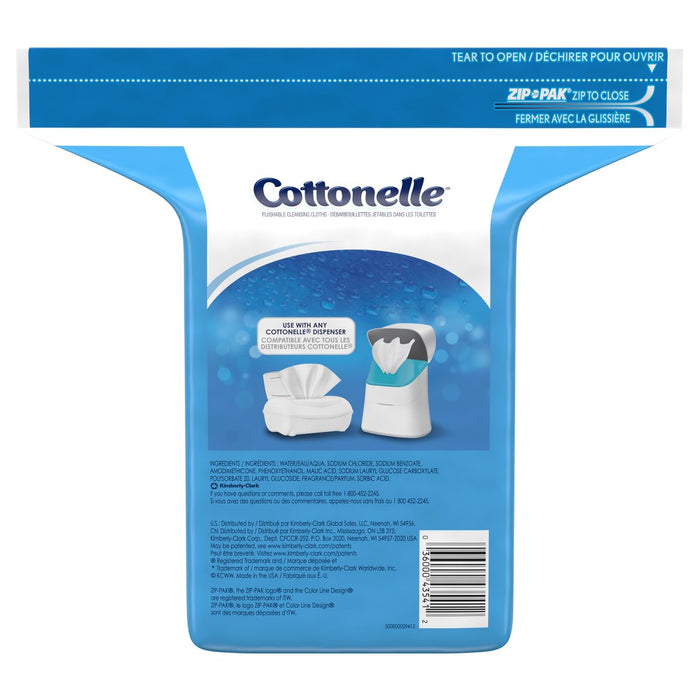 Cottonelle Fresh Care Flushable Cleansing Cloths Refill - 252ct
