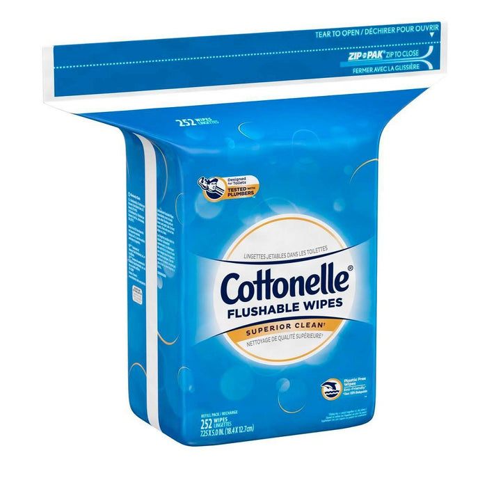 Cottonelle Fresh Care Flushable Cleansing Cloths Refill - 252ct