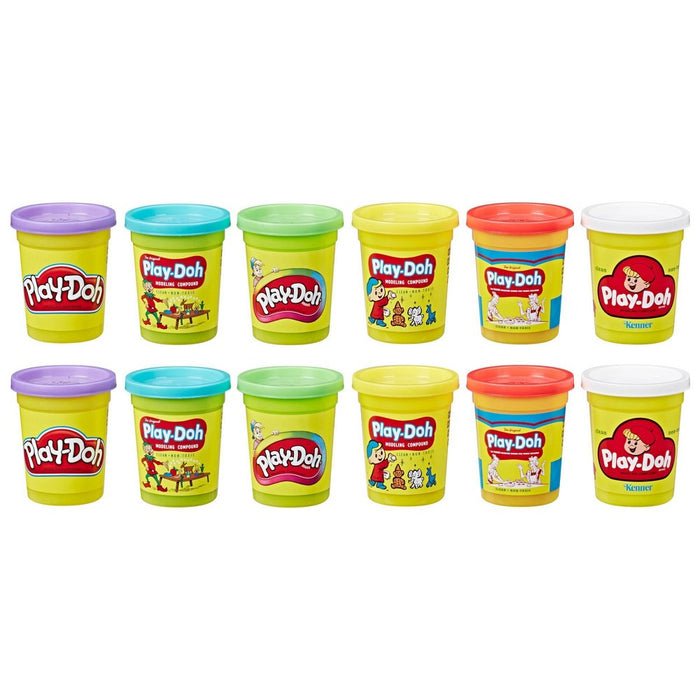 Play-Doh Retro Compound Pac Classic Can Collection - 12pk