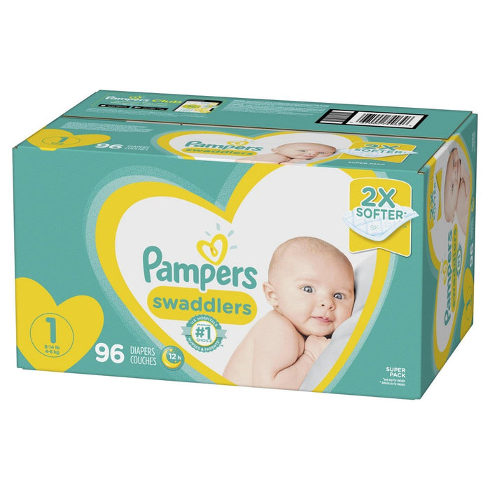 Pampers Swaddlers Diapers Super Pack - Size 1 (96ct)