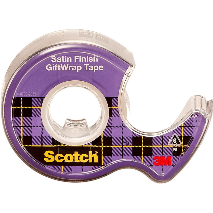 Scotch 2pk Gift Wrap Tape Satin Finish 3/4" x 600"*