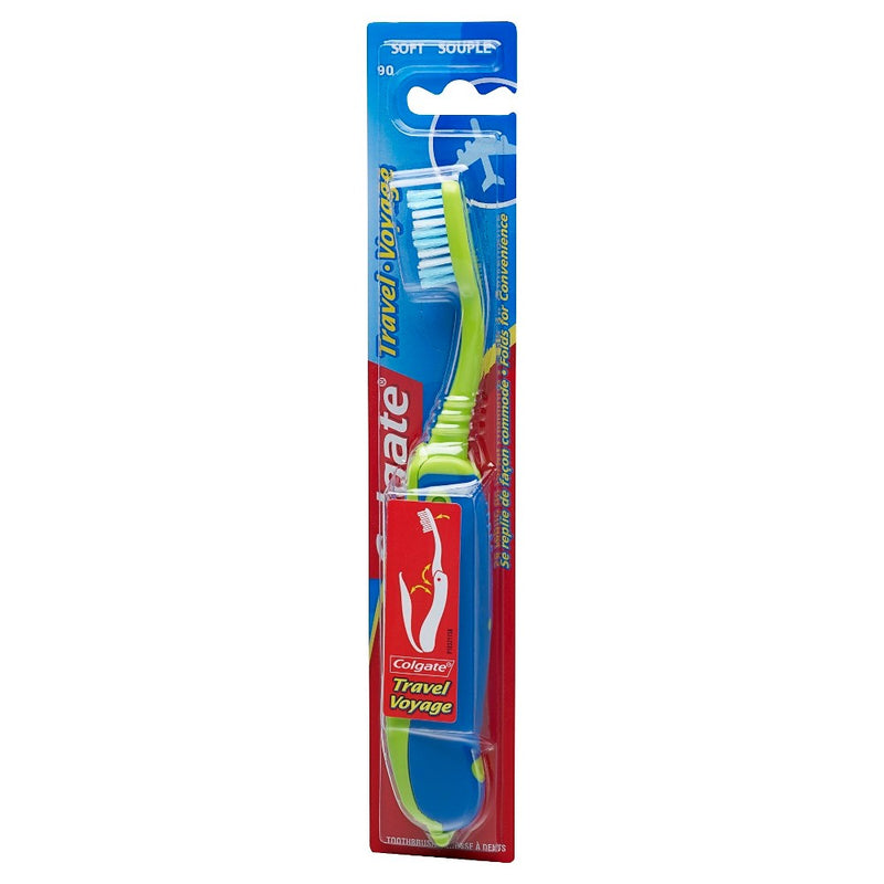 Colgate Travel Toothbrush in Foldable Compact Size with Cover - Soft - 1ct