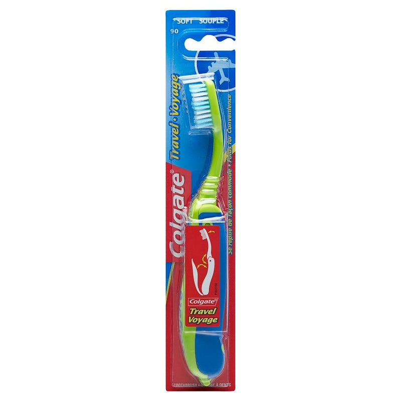 Colgate Travel Toothbrush in Foldable Compact Size with Cover - Soft - 1ct