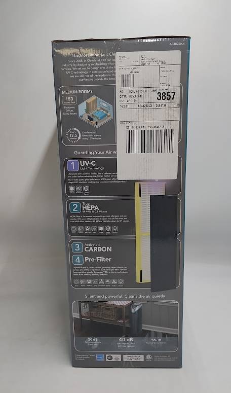 Germ Guardian Air Purifier with HEPA Filter and UVC Black (LOCAL PICKUP ONLY)