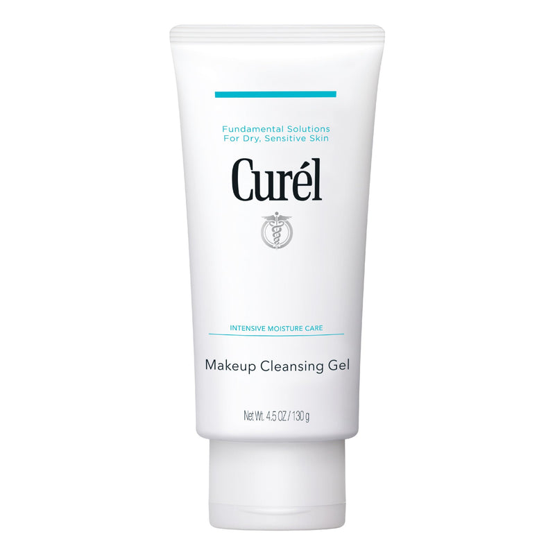Curel Japanese Skin Care Makeup Cleansing Gel, Waterproof Eye Makeup Remover And Gentle Facial Cleanser For Dry, Sensitive Skin, Step 1 Of 2, 4.5 Oz