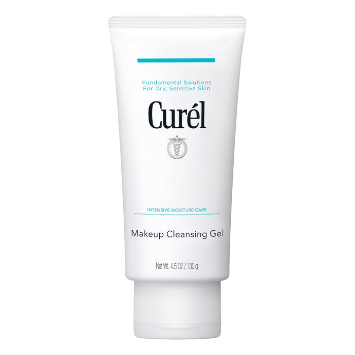 Curel Japanese Skin Care Makeup Cleansing Gel, Waterproof Eye Makeup Remover And Gentle Facial Cleanser For Dry, Sensitive Skin, Step 1 Of 2, 4.5 Oz