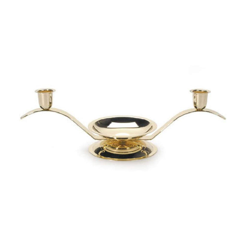 Darice Gold Anniversar Victoria Lynn, 12.75” X 4” – Unity Center With Two Taper Candle Holders – Add An Elegant Touch To Wedding Ceremony Or Anniversary Party-Makes A Keepsa