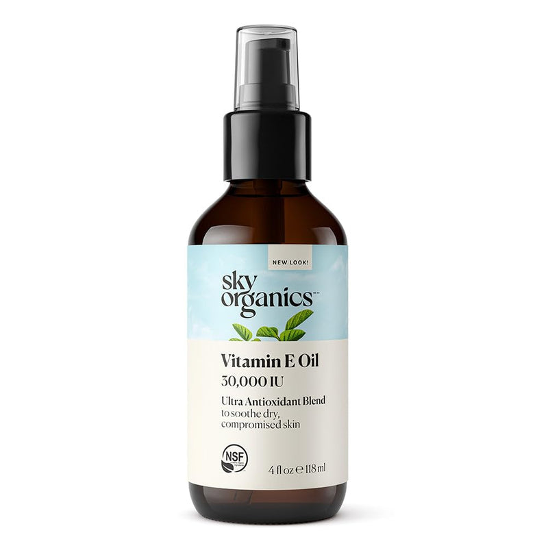 Vitamin E Oil, 30,000 IU, 4 Fl Oz (118 Ml), Sky Organics