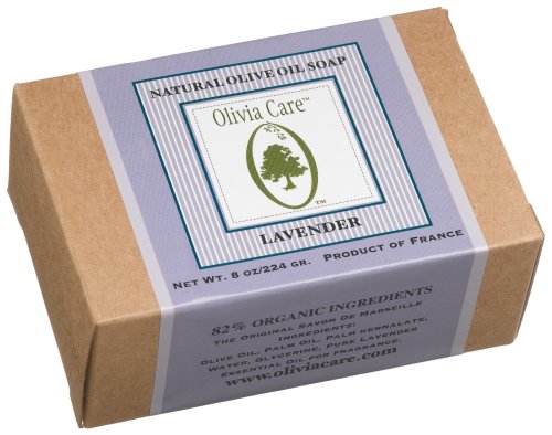 Olivia Care Olive Oil Soap , Lavender, 8 Ounce Box (Pack Of 1)