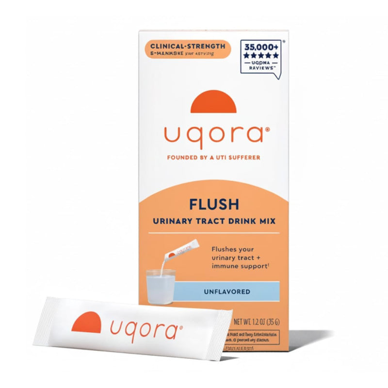 Uqora Flush, Urinary Tract Support, Unflavored, 10 Packets