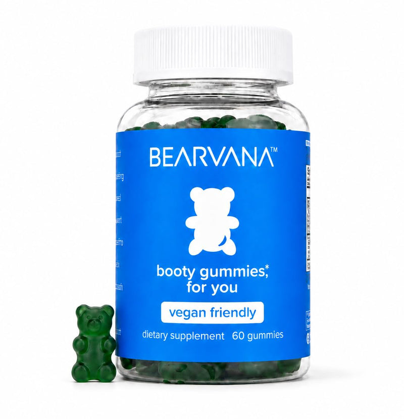 BEARVANA Peach Support Women’S Multivitamin Gummies - Includes Herbal Extracts & Essential Vitamins - Berry Flavor - 60 Gummies