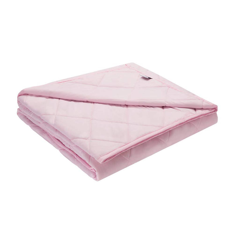 Viki Weighted Blanket For Kids 5 Lbs 41''X60'', Pink, 2.0 Heavy Blanket For Baby With Glass Beads