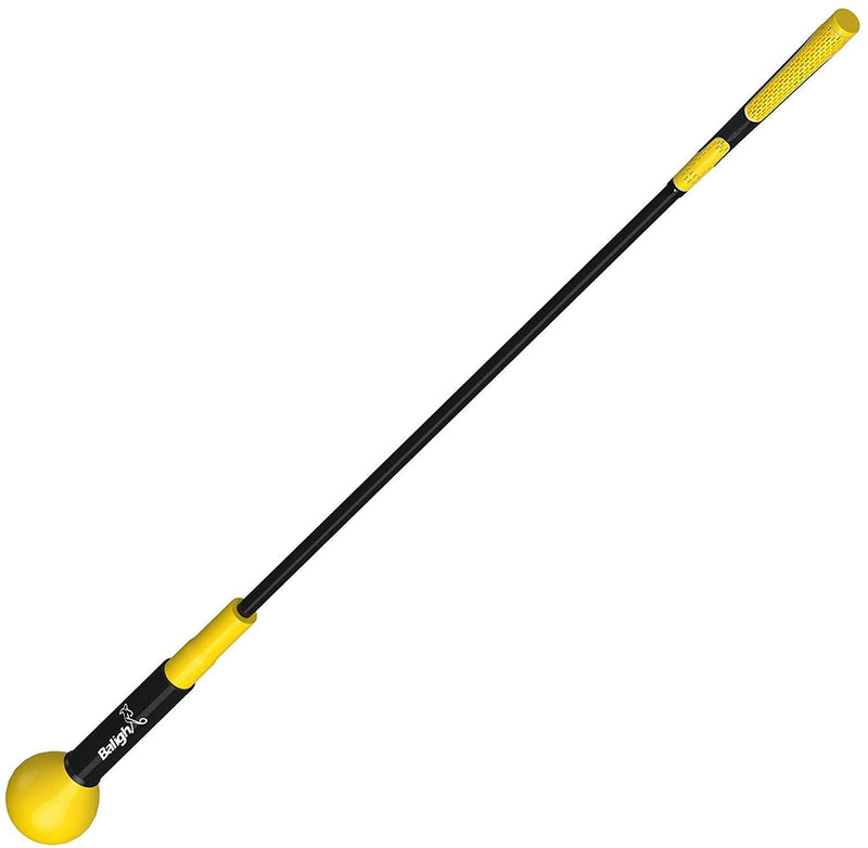 Balight Golf Swing Trainer Aid And Correction For Strength Grip Tempo & Flexibility Training Suit For Indoor Practice Chipping Hitting Golf Accessories (48 Inches, Yellow) (LOCAL PICKUP ONLY)