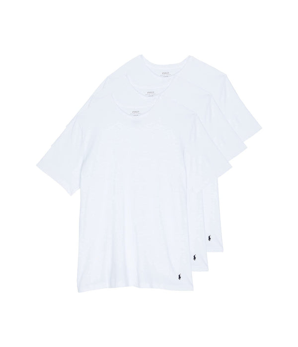 POLO RALPH LAUREN 3-Pack Big Crew Undershirts White 2XB
