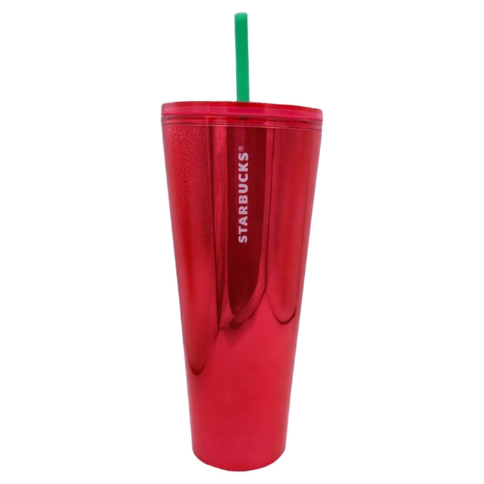 Starbucks Red Tumbler With Straw Cold Cup 24Oz - Venti Tumbler