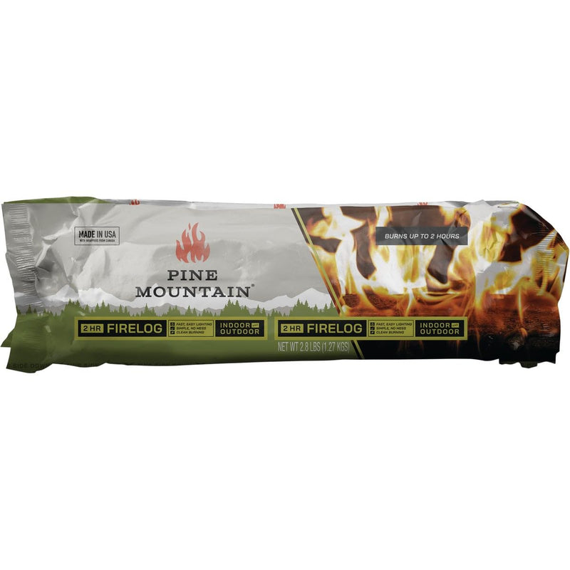 Pine Mountain Traditional Firelog, 2-Hour Burn Time, 1 Log