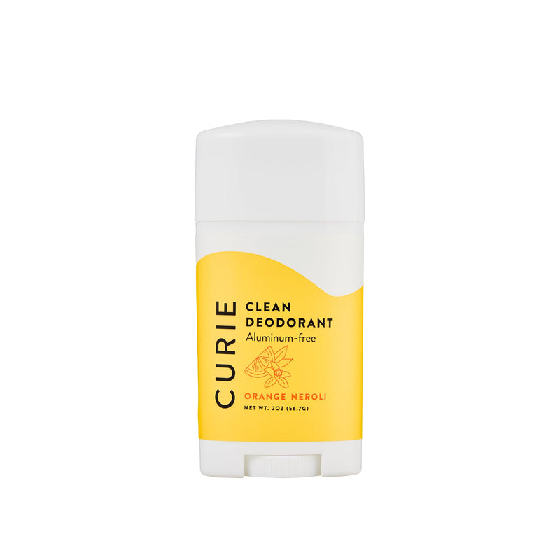 Curie Natural Deodorant For Women - Orange Neroli 2Oz Stick - Aluminum Free Deodorant, Paraben Free, Cruelty Free, Non-Toxic