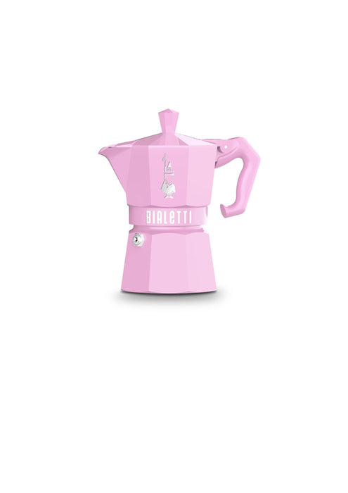 Bialetti Mocha Exclusive Pink 3 Cup Open Fire (Coffee Maker, Espresso Maker, Makinetta)
