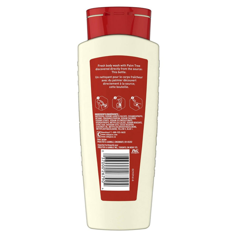 Old Spice Body Wash for Men Fiji with Palm Tree Scent Inspired by Nature - 16 fl oz