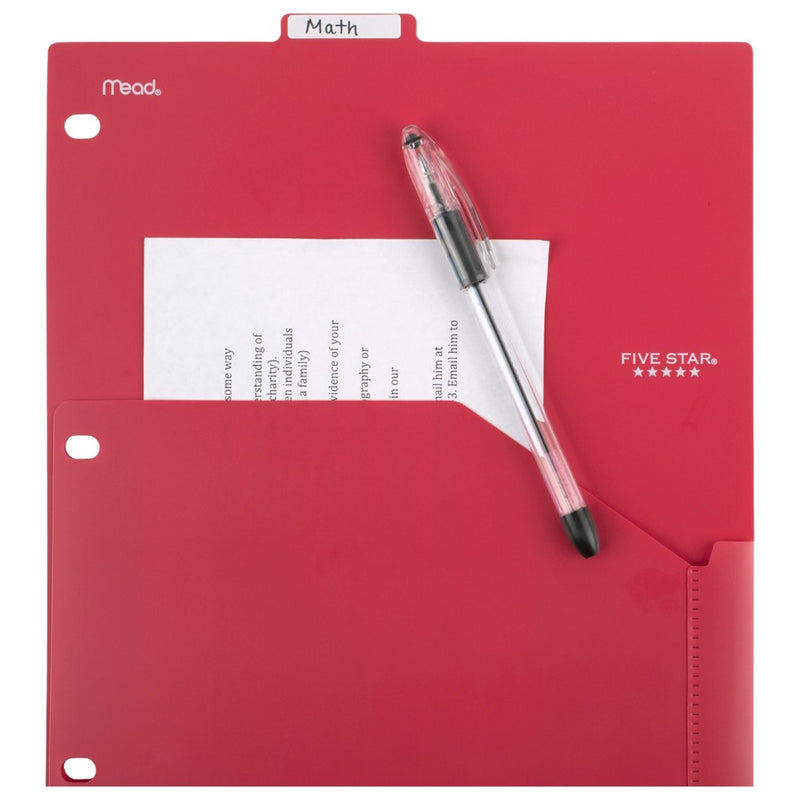 Five Star 8-Tab Binder Dividers with Pocket Multicolor