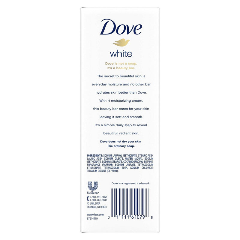Dove White Moisturizing Beauty Bar Soap - 3.75oz/8ct