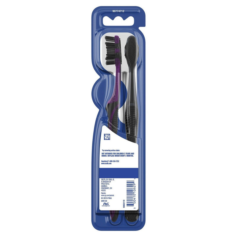 Oral-B Charcoal Soft Whitening Therapy Toothbrush - 2ct