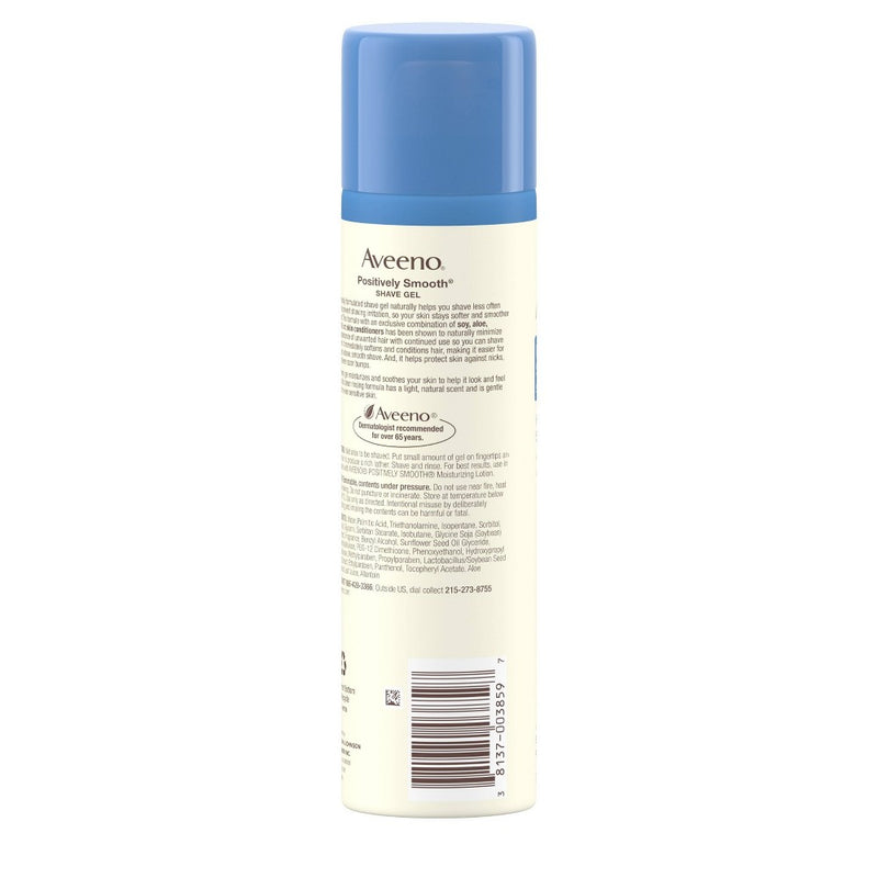 Aveeno Positively Smooth Moisturizing Shave Gel with Aloe - 7oz