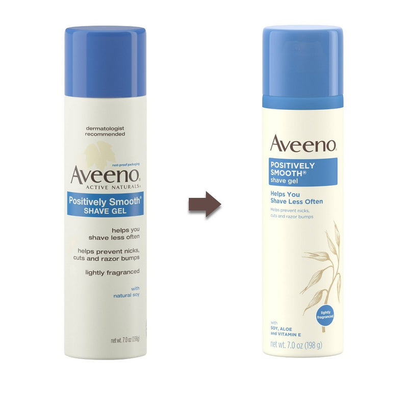Aveeno Positively Smooth Moisturizing Shave Gel with Aloe - 7oz