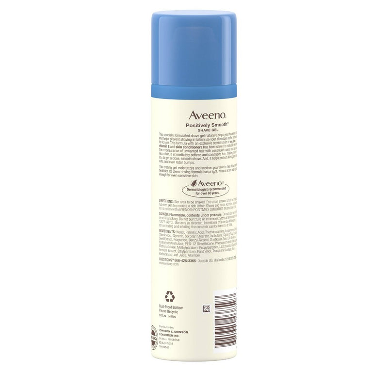 Aveeno Positively Smooth Moisturizing Shave Gel with Aloe - 7oz