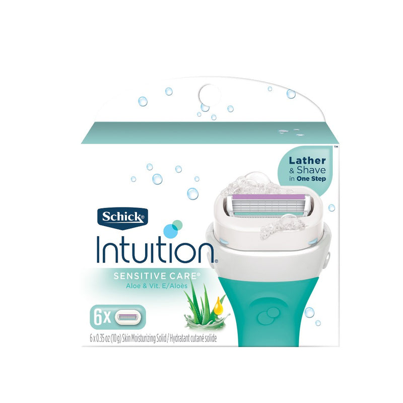 Schick Intuition Sensitive Care Women's Razor Blade Refills - 6ct