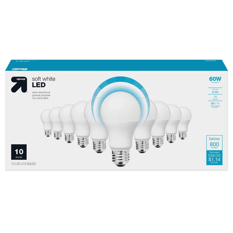 60W 10pk Value pk LED - Up&Up&