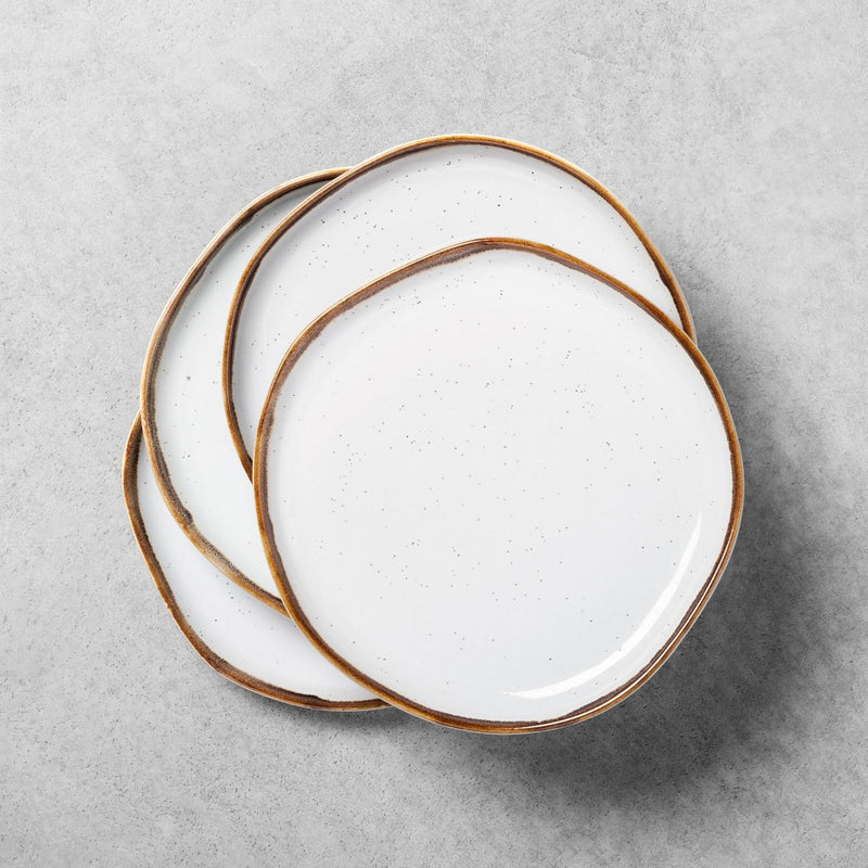 4pk Stoneware Reactive Glaze Salad Plate Sour Cream - Hearth & Hand& with Magnolia