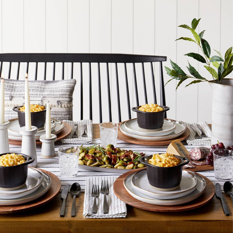 4pk Stoneware Reactive Glaze Salad Plate Sour Cream - Hearth & Hand& with Magnolia