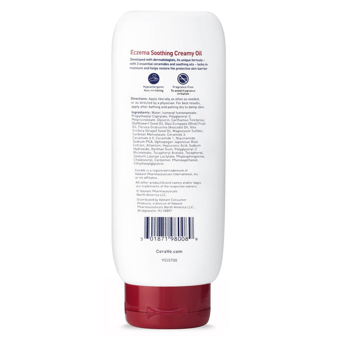 CeraVe Soothing Eczema Creamy Oil, Moisturizer for Dry and Itchy Skin - 8oz