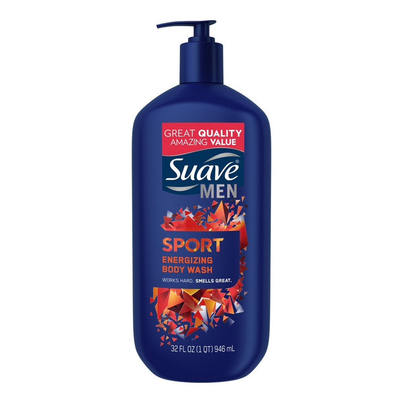 Suave Men Sport Energizing Body Wash Soap for All Skin Types - 32 fl oz