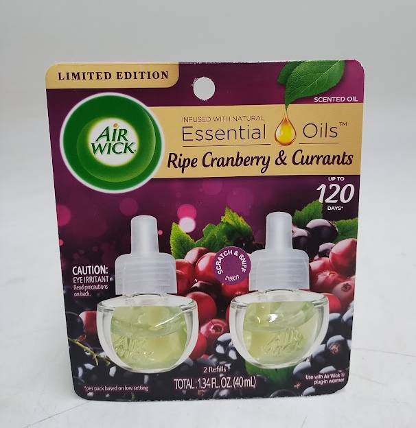 Air Wick Scented Oil Refill Ripe Cranberry & Currants 2 ct