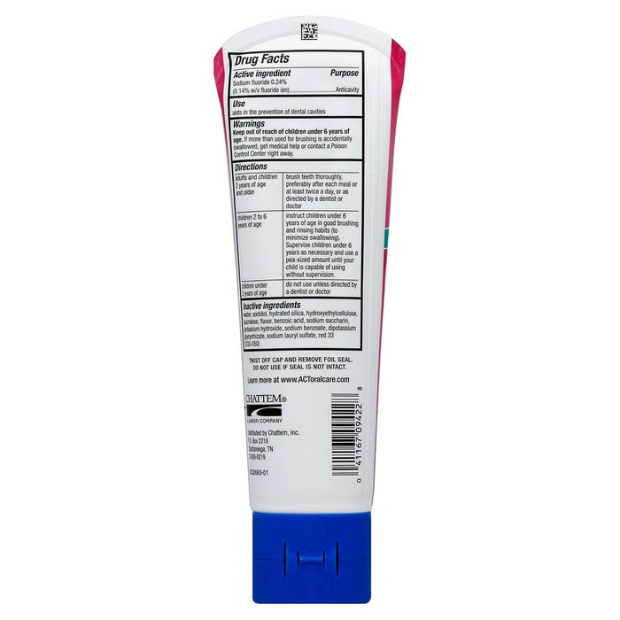 ACT Kids Toothpaste Bubblegum - 4.6oz