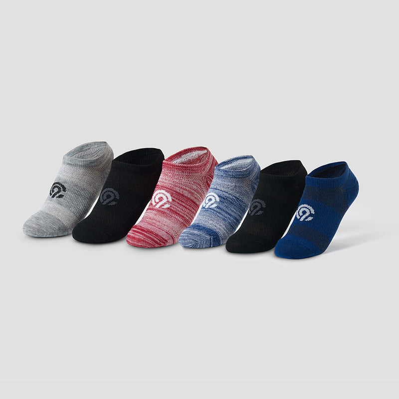 Boys' 6pk No Show Athletic Socks - C9 Champion L