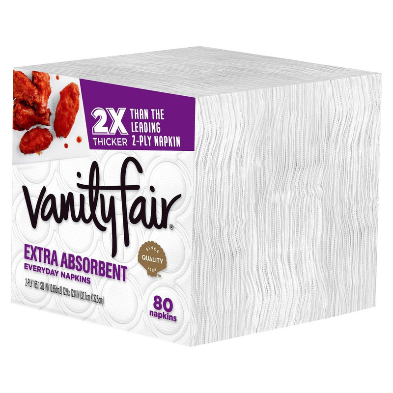 Vanity Fair Extra Absorbent Everyday Casual Napkins - 80ct