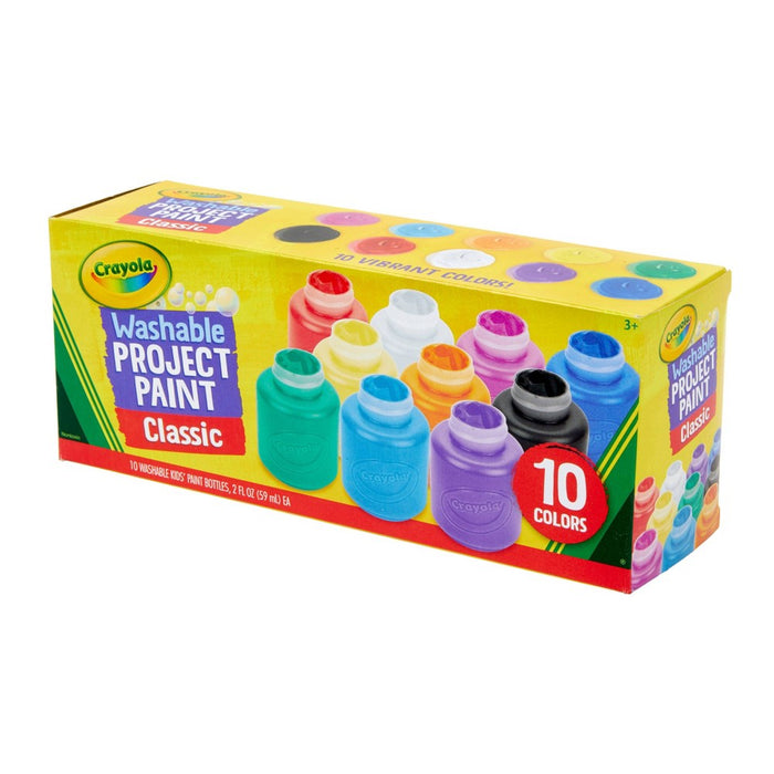 Crayola 2oz 10ct Kids' Washable Paint Set - Classic Colors