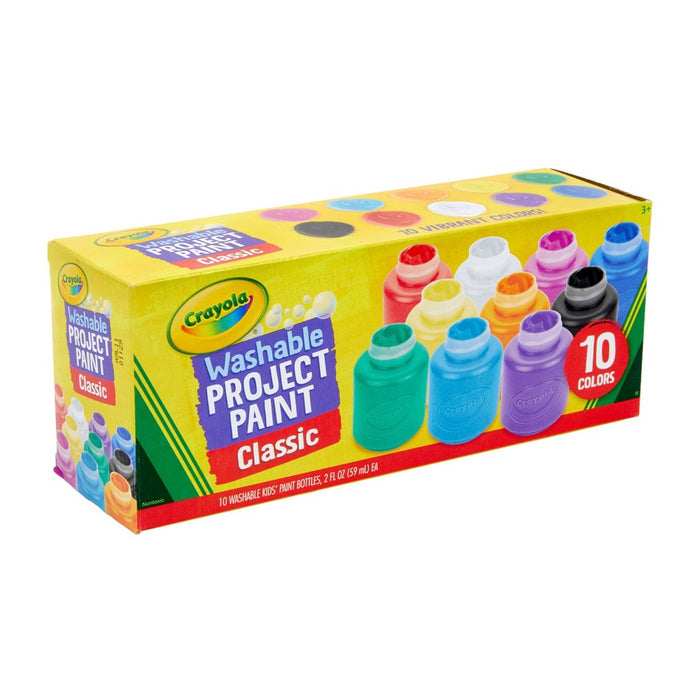 Crayola 2oz 10ct Kids' Washable Paint Set - Classic Colors