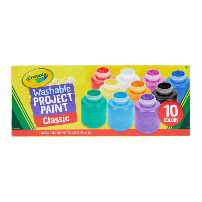 Crayola 2oz 10ct Kids' Washable Paint Set - Classic Colors