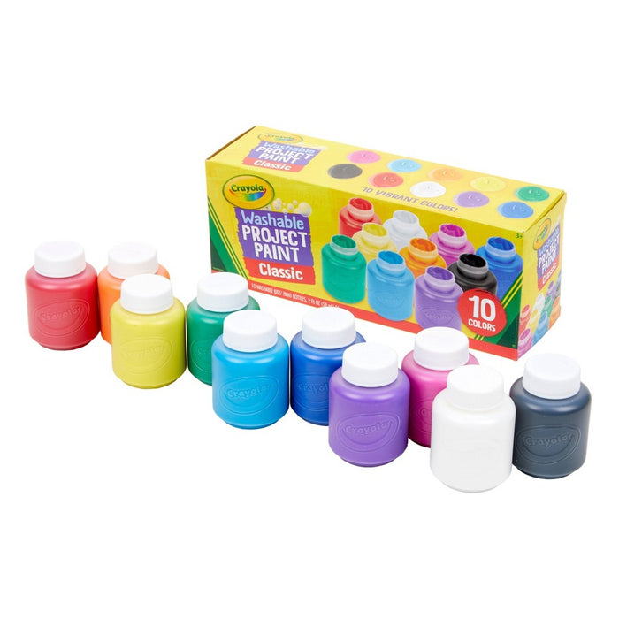 Crayola 2oz 10ct Kids' Washable Paint Set - Classic Colors