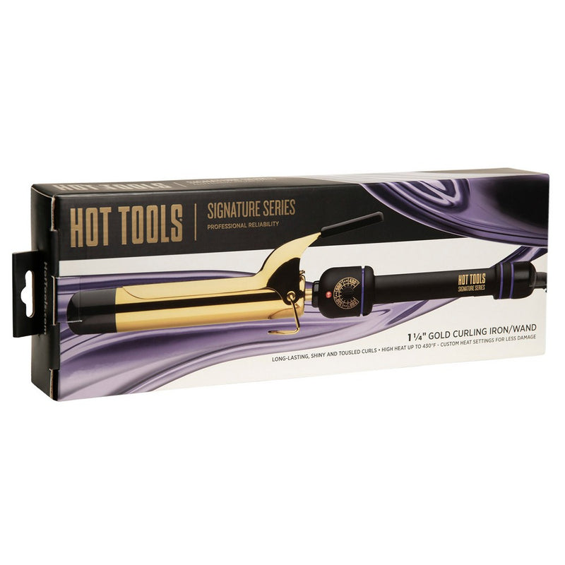 Hot Tools Signature Series Gold Curling Iron/Wand - 1 1/4"