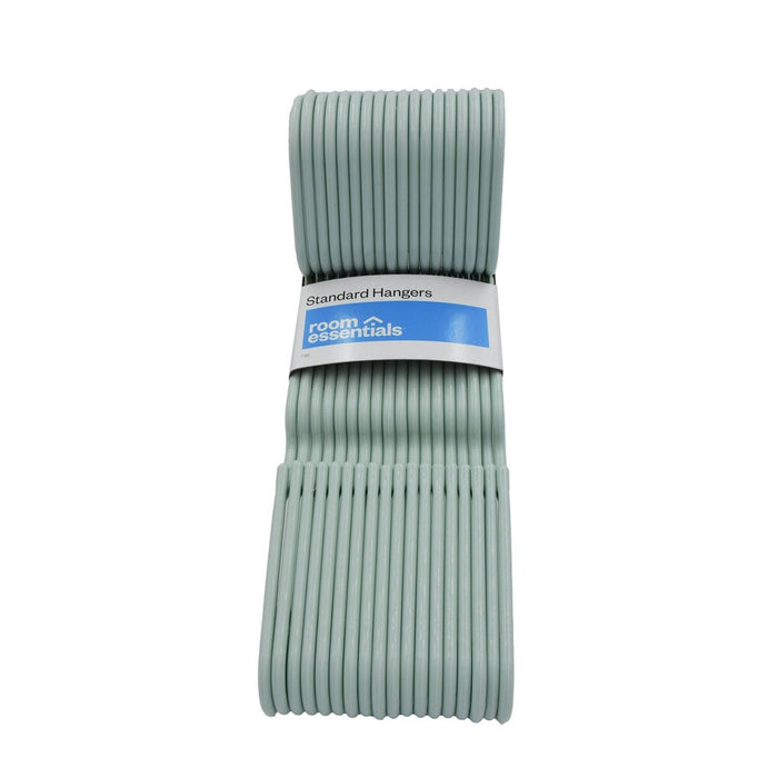 18pk Plastic Hangers Mint - Room Essentials&